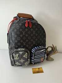 Plecak duży Louis Vuitton monogram czarny premium uniseks LV