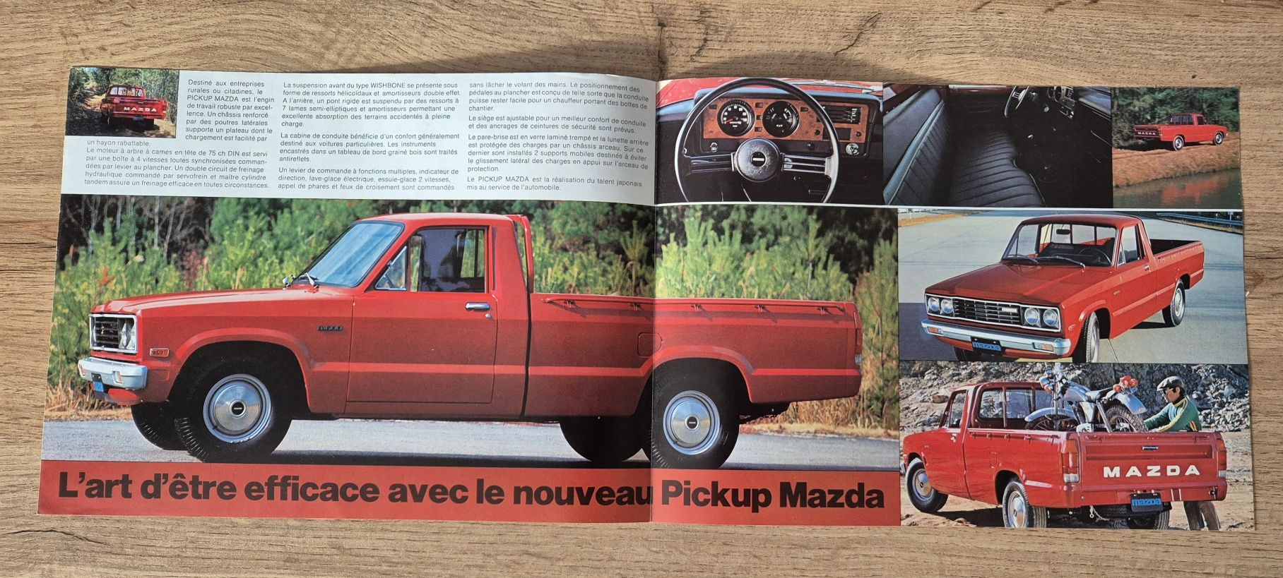 Broszury vintage Mazda RX 7 Pick up B1600 prospekt PRL katalog