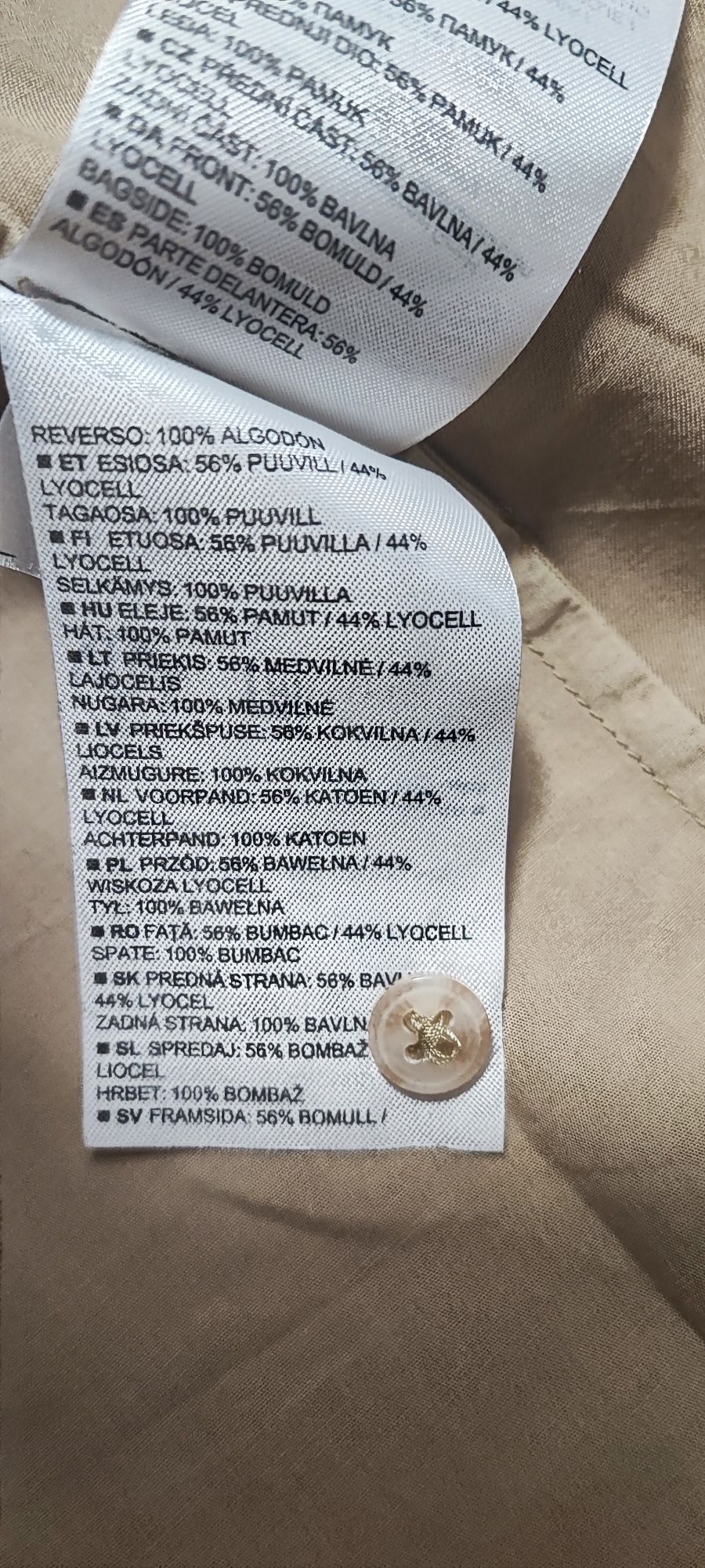 Bluzka koszulowa oversize 56% bawełna 44%wiskoza lyocell Marco o polo
