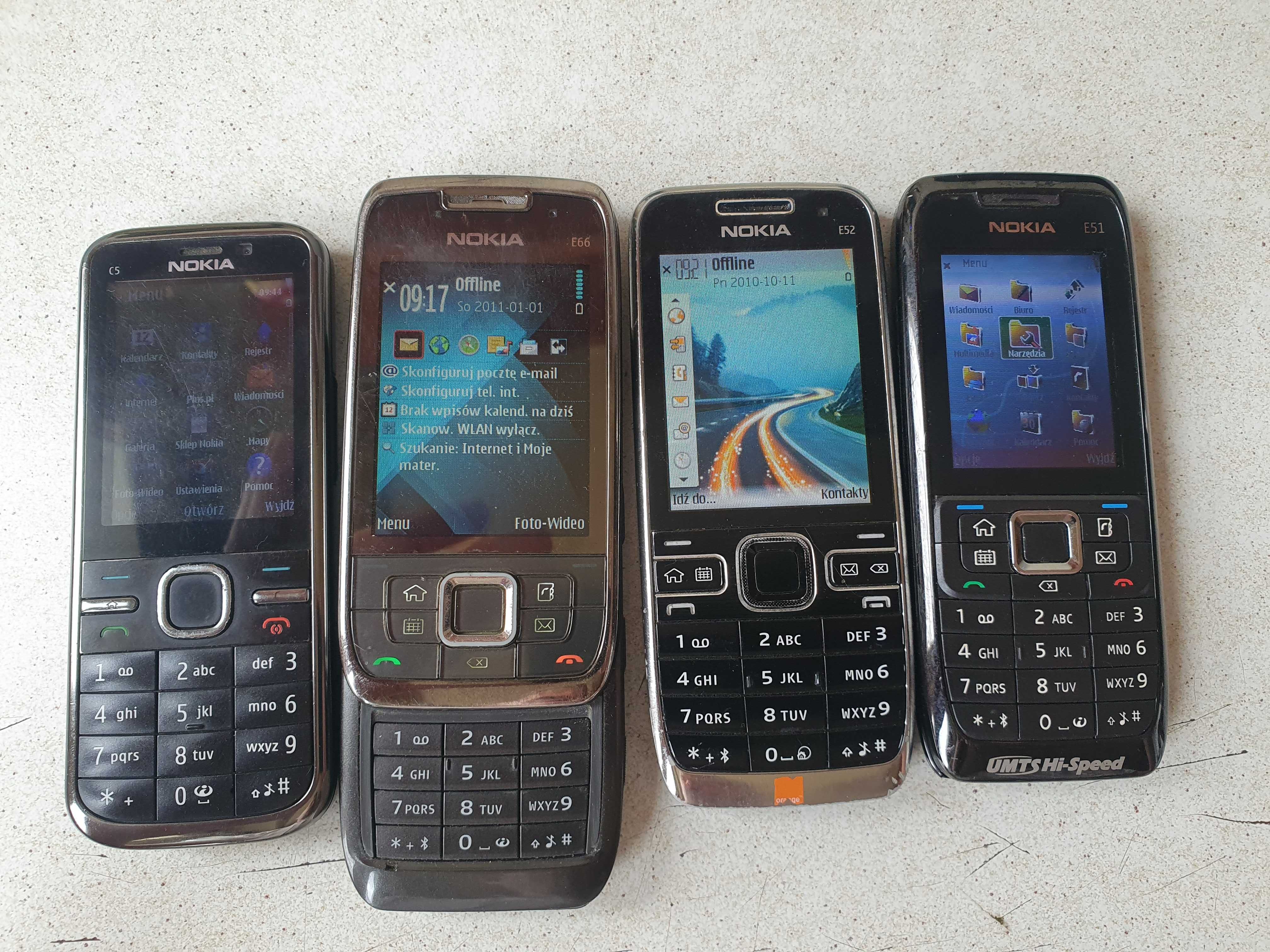 Telefony Nokia E51 E66 C5-00