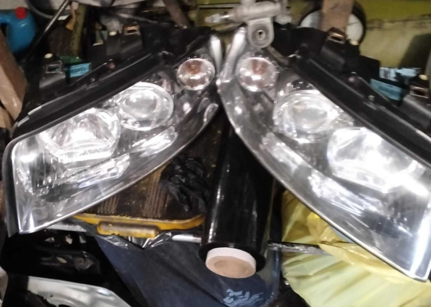 komplet lamp przednich lampy przednie Audi A4 B6