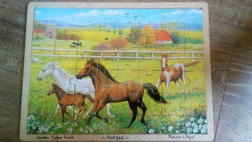 Piękne puzzle konie- Melissa & Doug