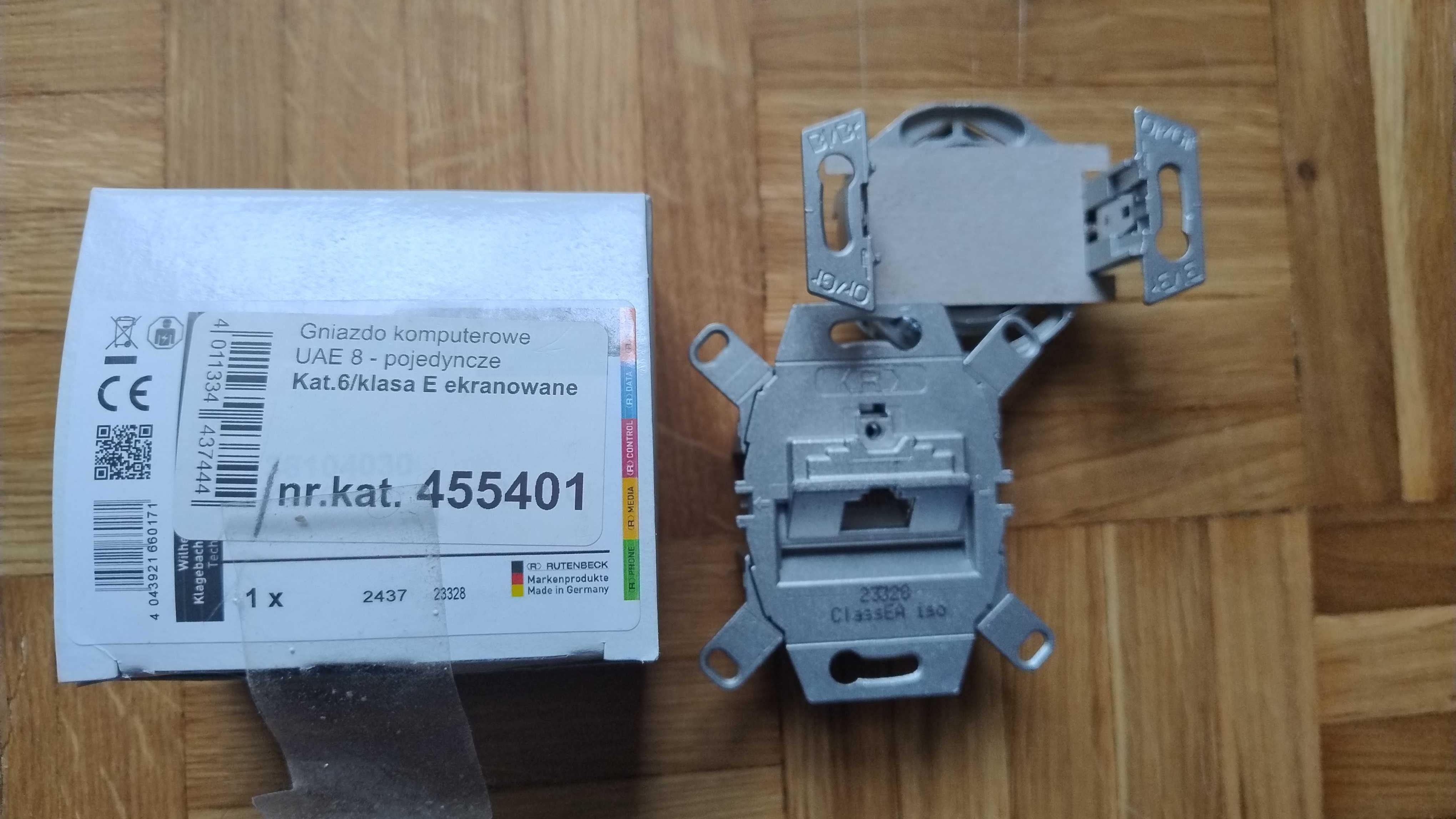 Berker Gniazdo komputer UAE pojedyn. (RJ45), ekranowane, kat.6 klasa E