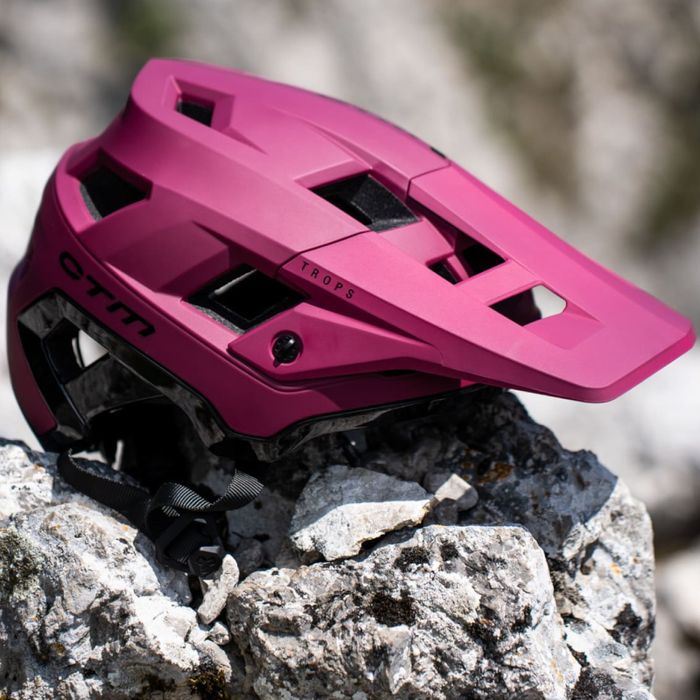 Kask Rowerowy Ctm Trops Burgundowy Mat L