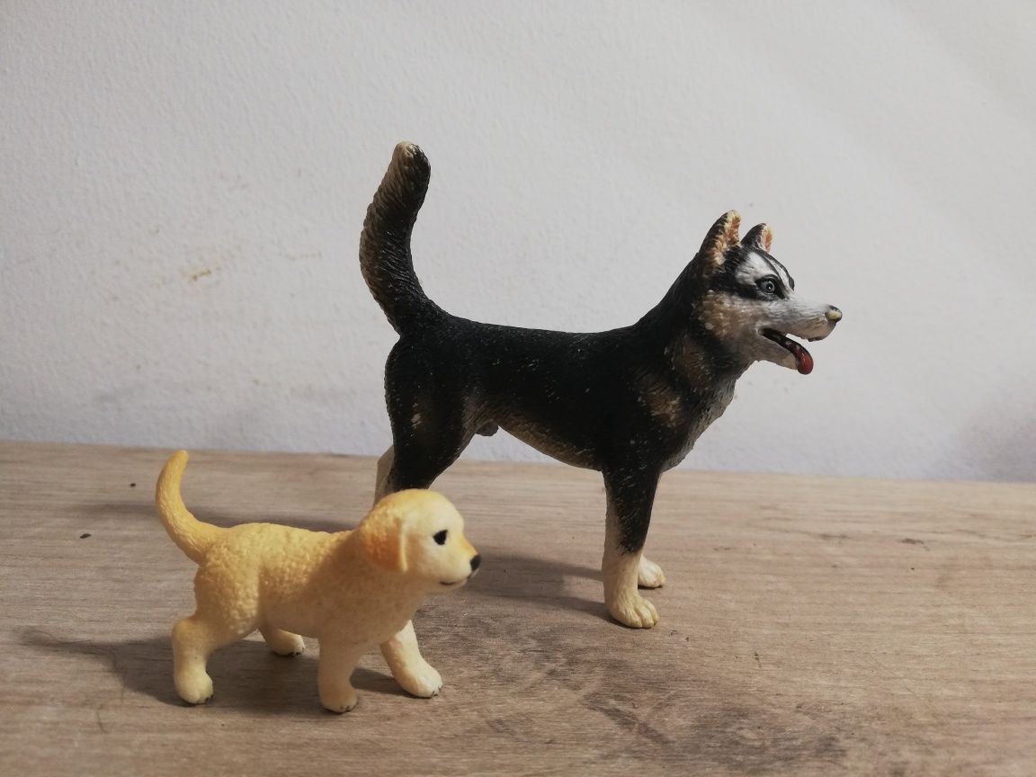 Schleich figurka psy szczeniak husky