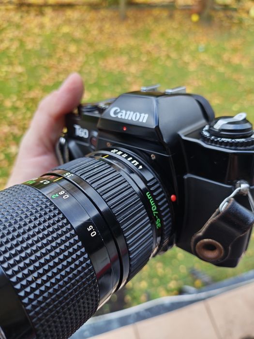 Aparat analogowy Canon T60 plus Canon lens 35-70 F-4 JAPAN