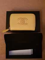 Chanel mini wallet cardholder yellow