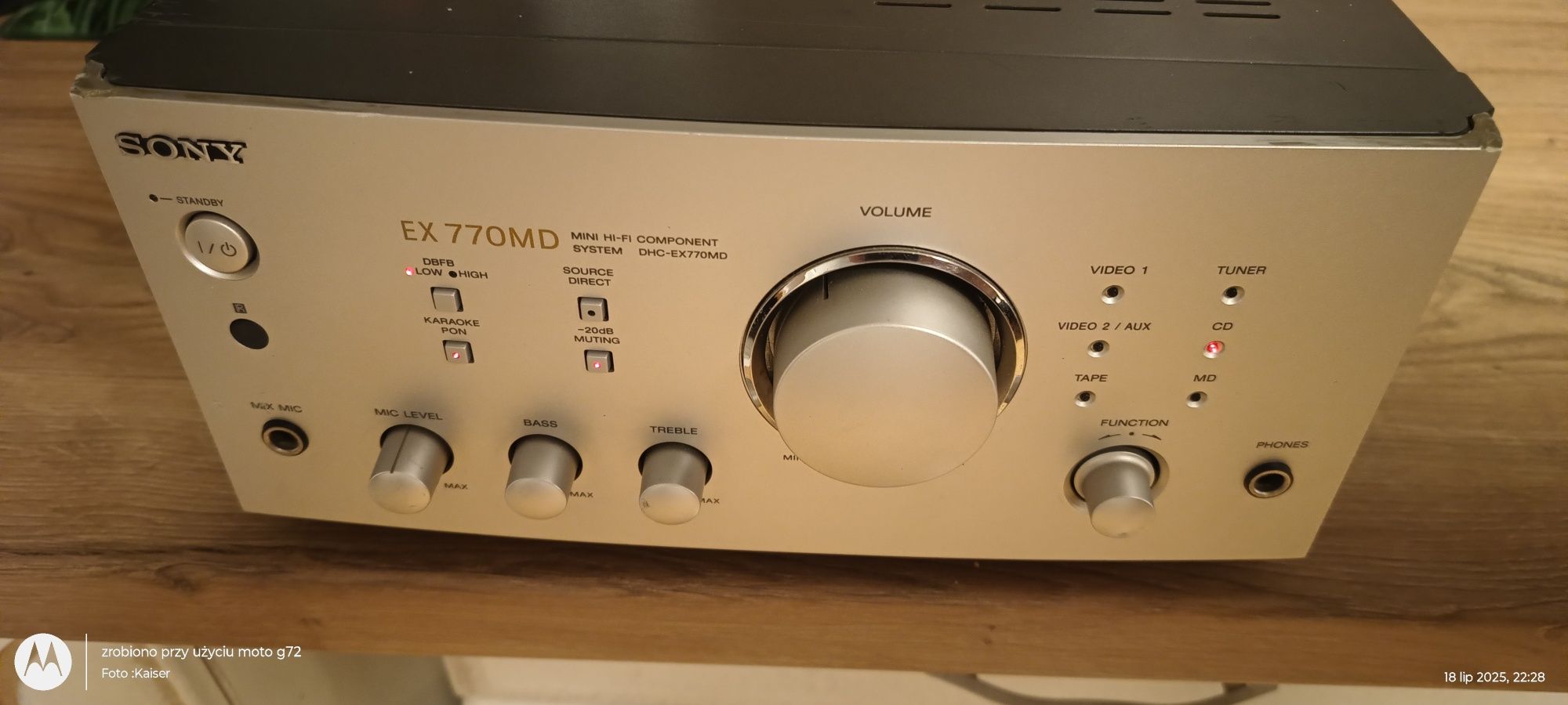 Wzmacniacz Hi-Fi Component System Sony DHC-EX770MD
