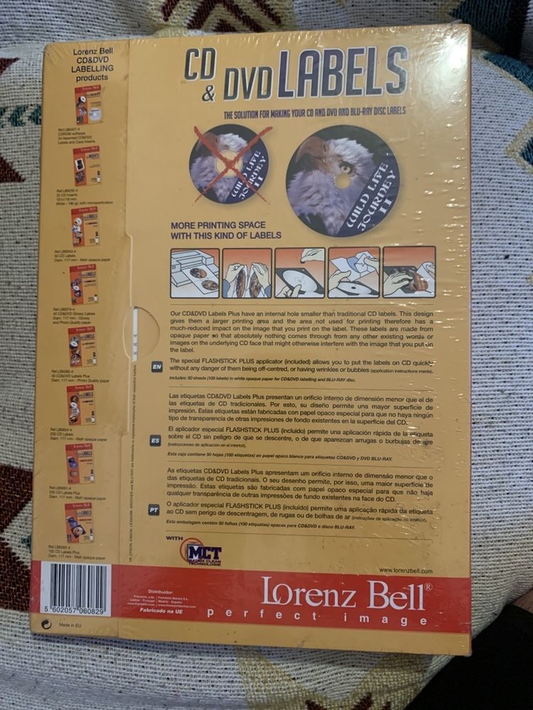 Etiquetas cd/dvd labels lorenz bell