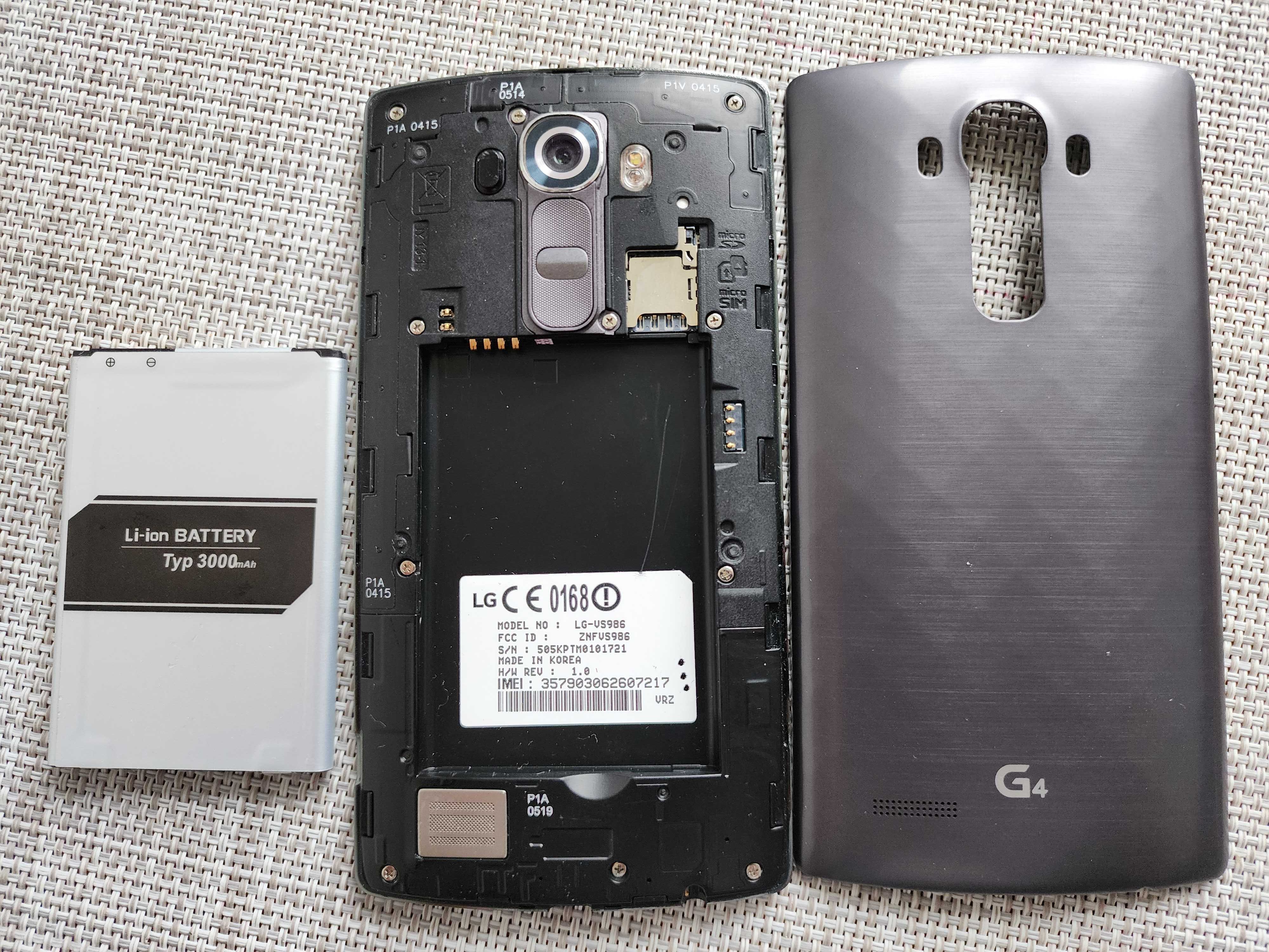 LG G4 VS986 Neverlock 5.5", IPS, 2560x1440 Snapdragon 808 Gray 3G 4G