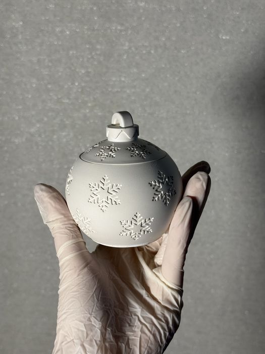 Новорічні гіпсові кашпо для свічок /подарунок,ялинка,карусель з конями