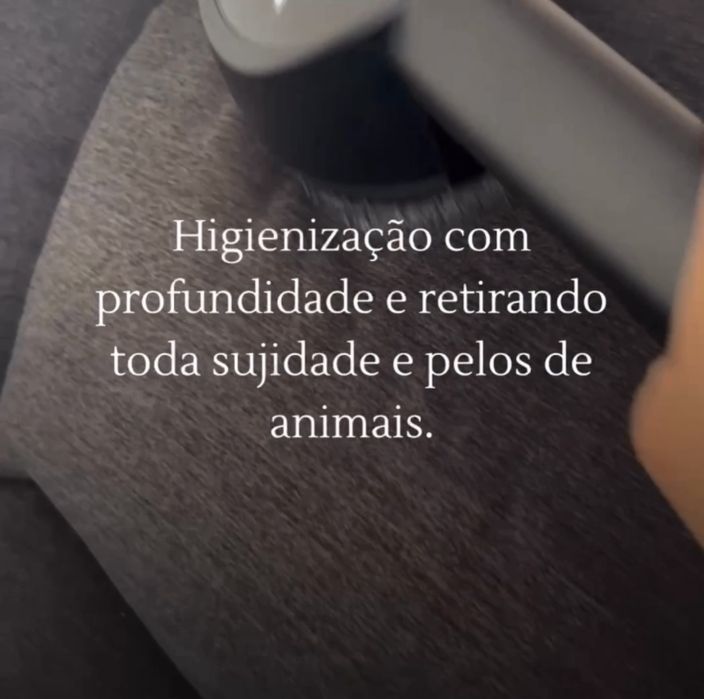 Higienização e lavagem a seco do seu estofado e carpetes.