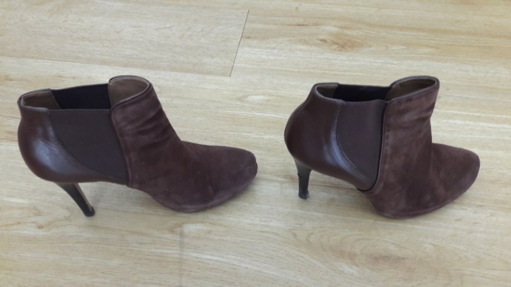 Botins castanhos da ZILIAN tamanho 37