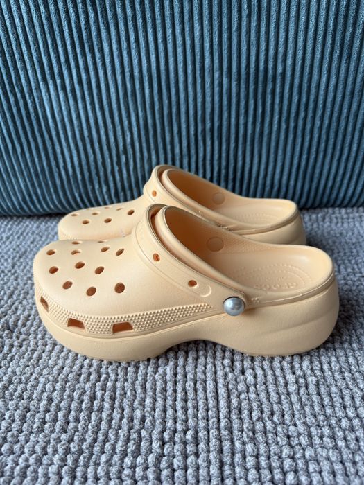 Klapki damskie Crocs Platform Pearl r. 39-40 d. 9 Nowe Platforma