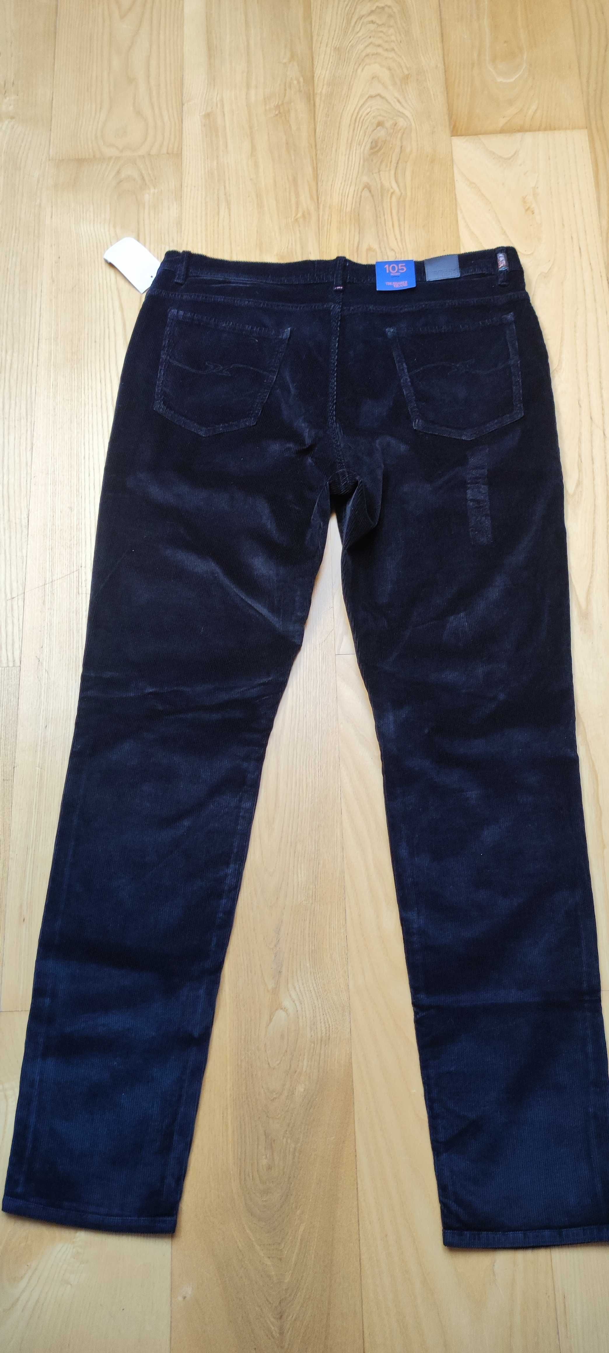 spodnie sztruksowe czarne męskie Trussardi Jeans, roz. 180/86a