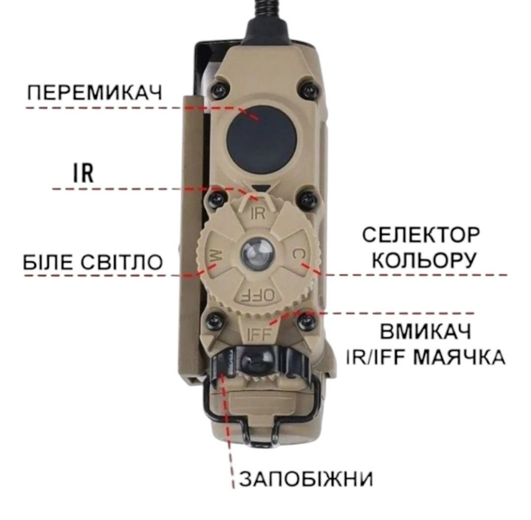 Тактичний ліхтар на шолом, военный тактический фонарик на каску шлем