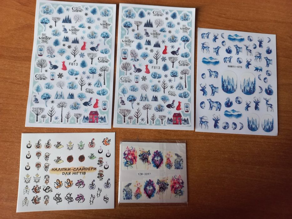 Стэмпинг пластины. Наклейки для ногтей