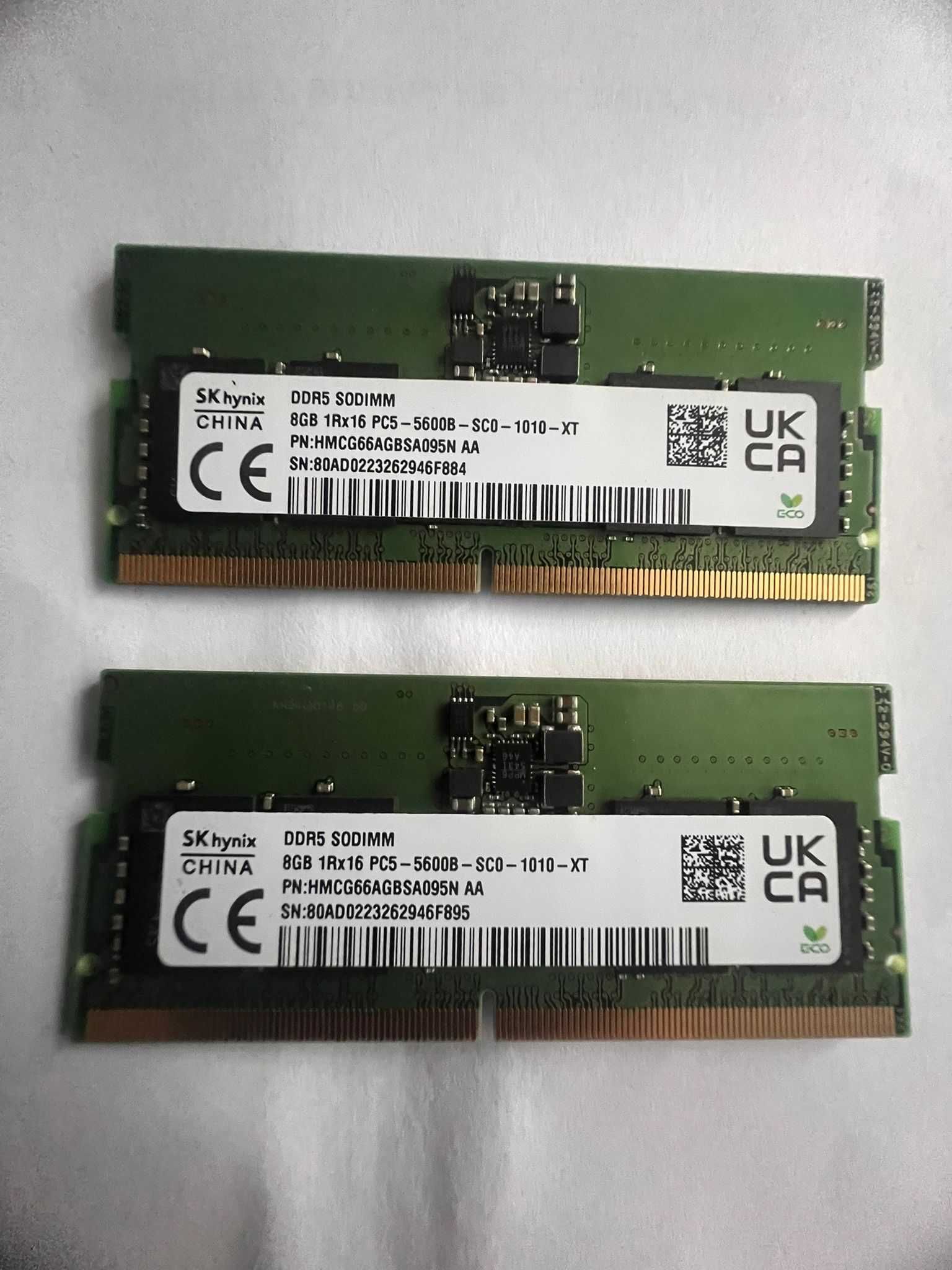 Pamięć RAM 2×8GB DDR5 4800MHz SODIMM SK Hynix | Laptop MSI