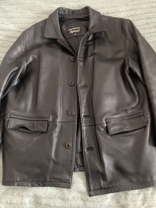 Klasyczna kurtka skórzana, skóra z podpinką