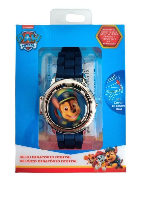 Zegarek na rękę cyfrowy Psi Patrol ze spinnerem