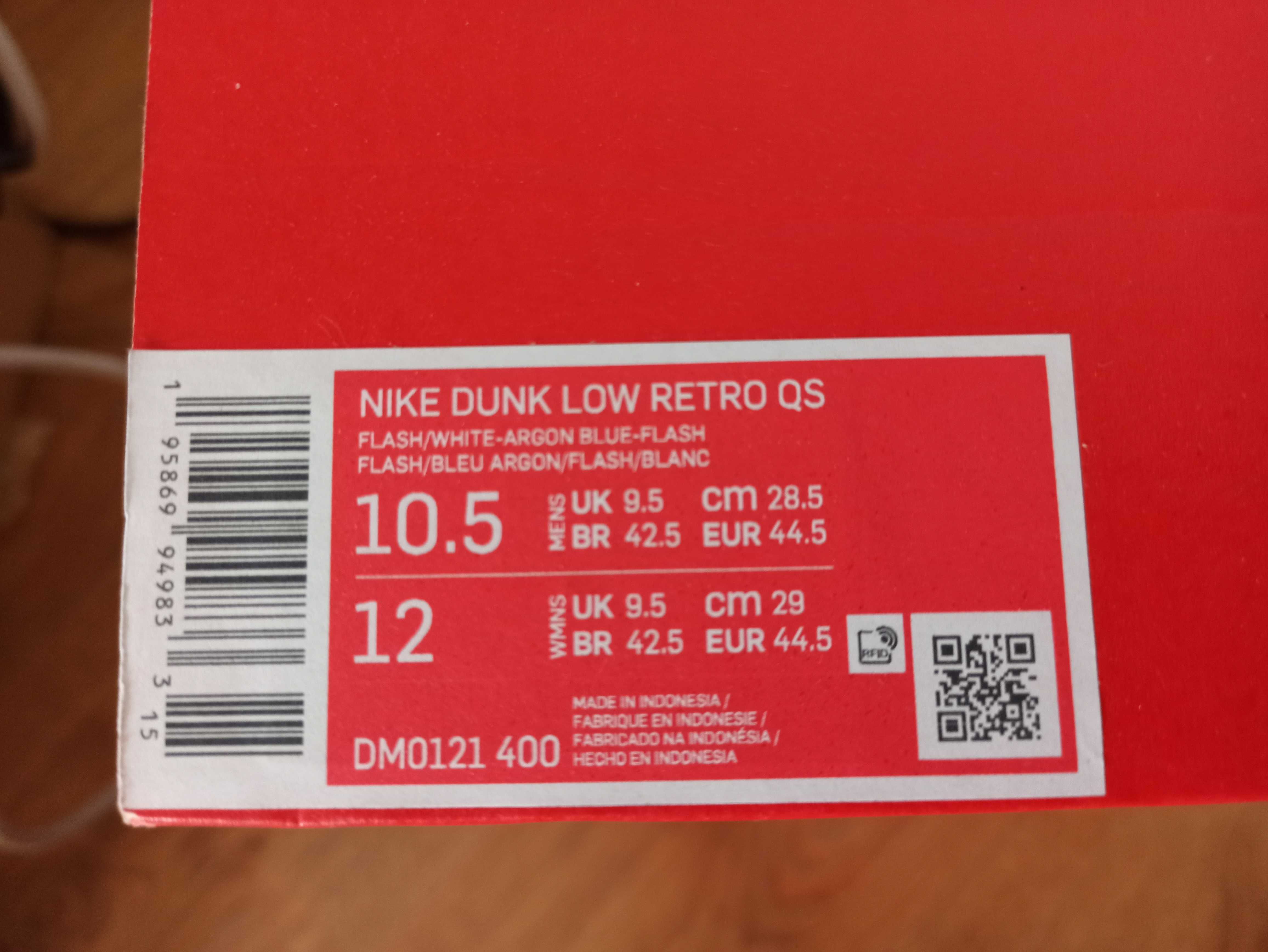 (r. Eur 44,5) Nike Dunk Low Retro QS Argon DM0121,-400