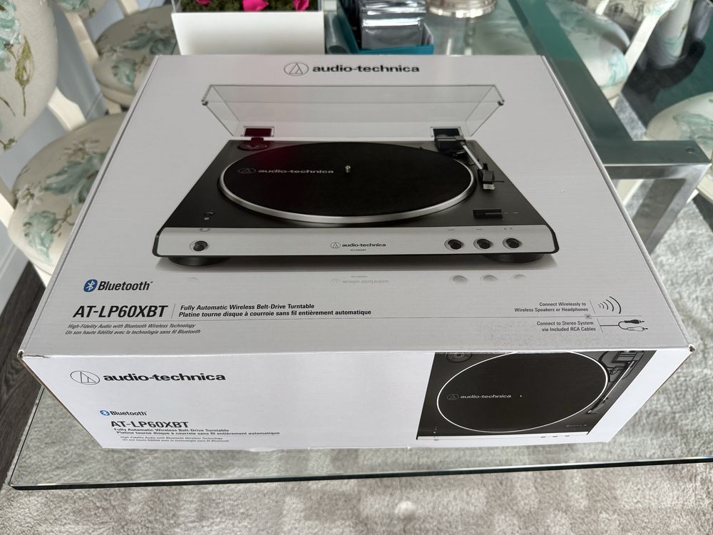 Audio Techica LP60XBT Gira-discos Bluetooth branco