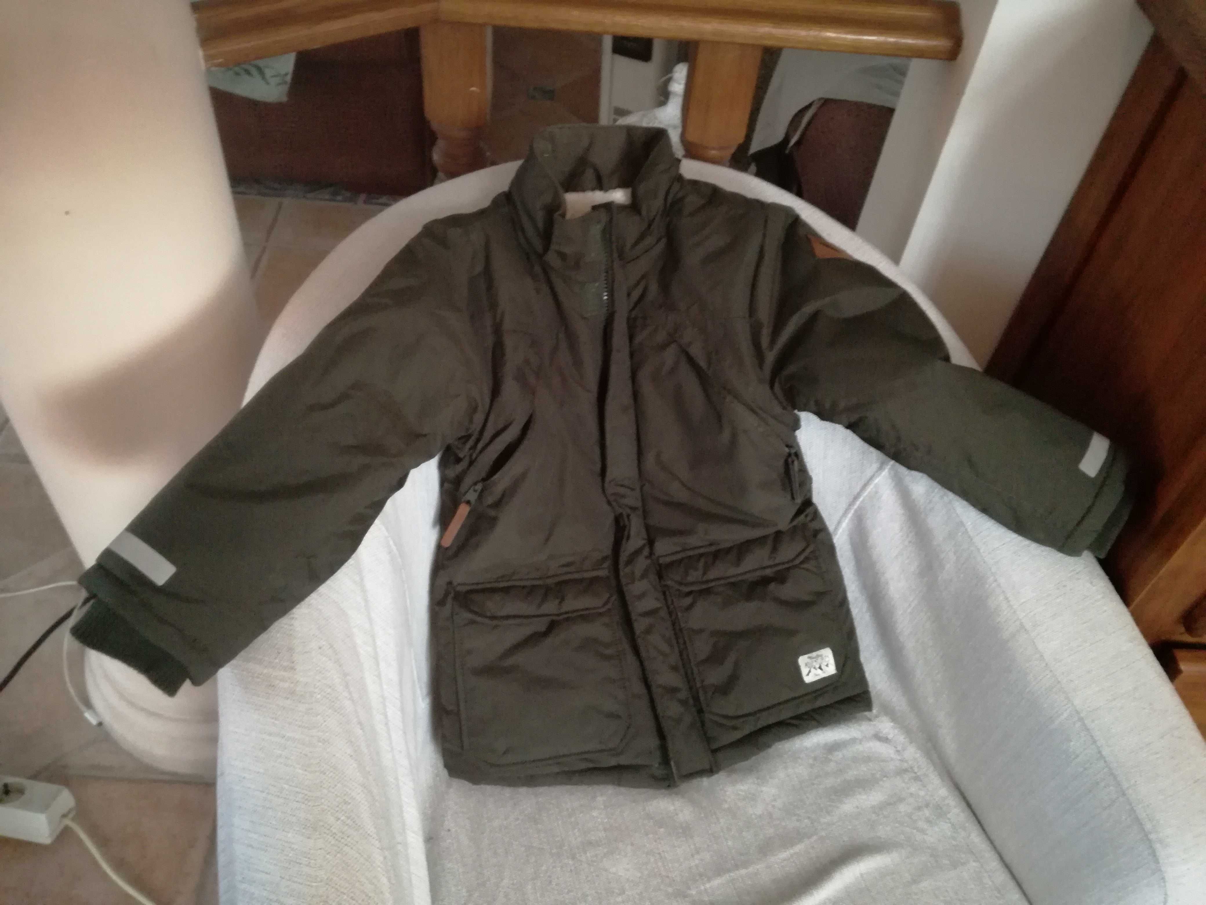 Blusão casaco parka kispo penas H&M, sem capuz