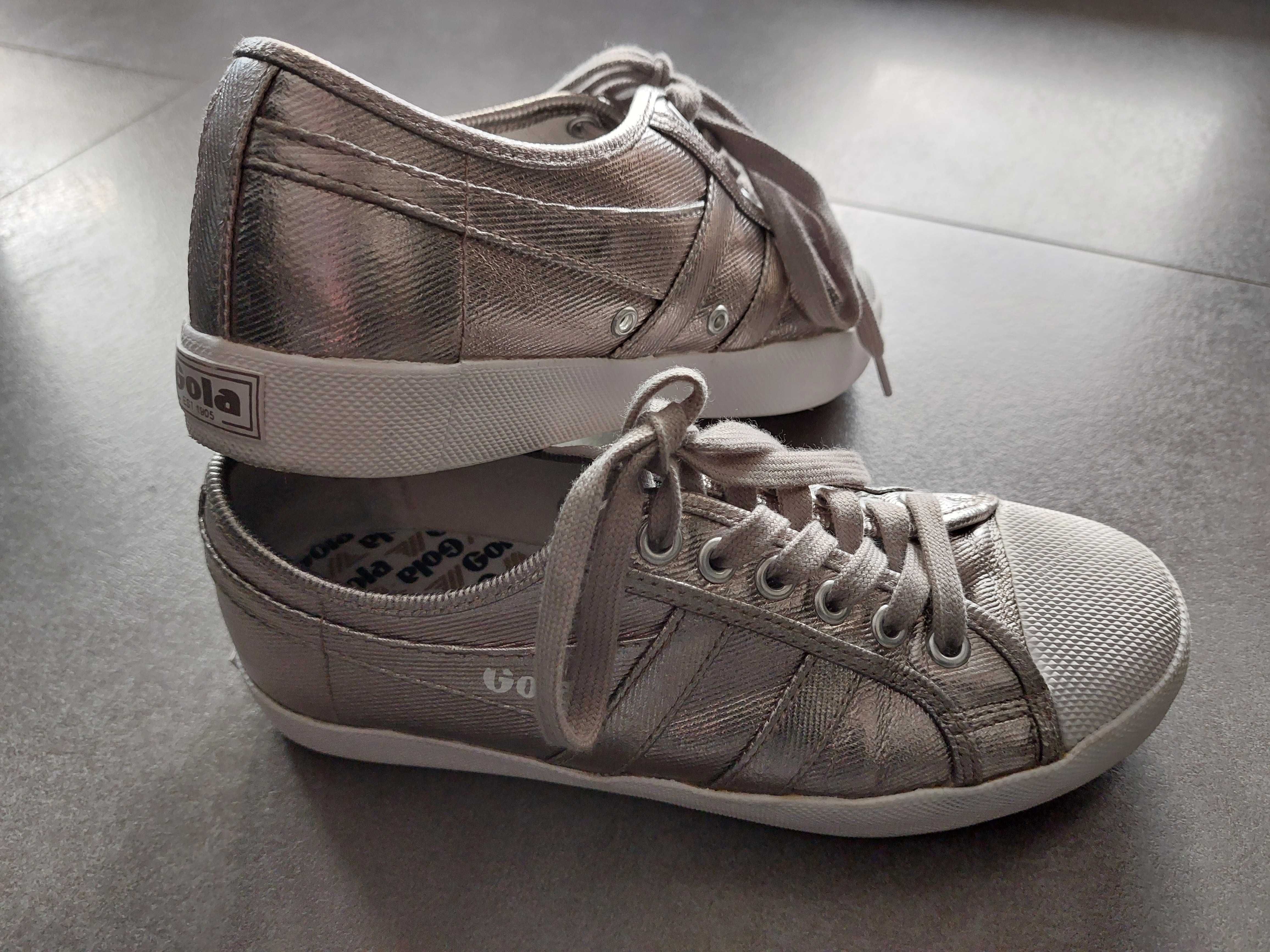 GOLA buty sneakersy niskie r. 37 metaliczne stan idealny