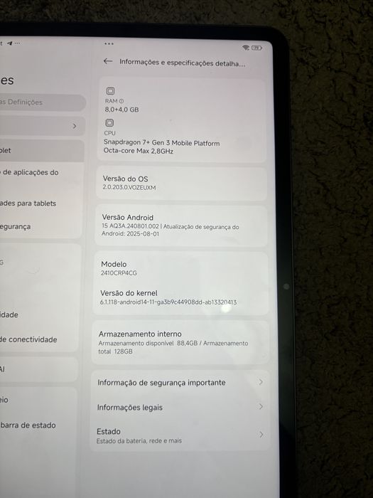 Xiami pad 7 11” novo