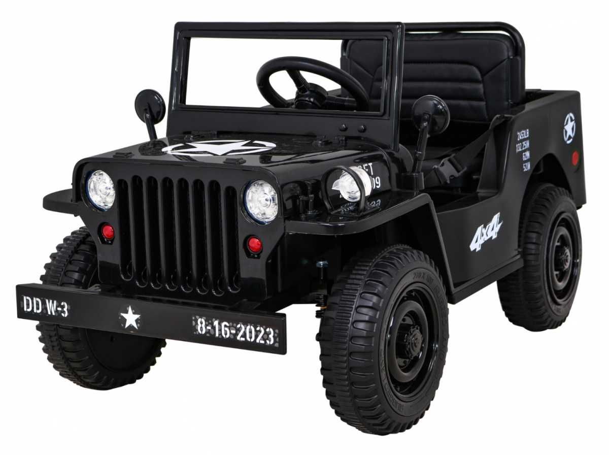 Auto autko Pojazd Retro Wojskowy 4x4 na akumulator dla dzieci