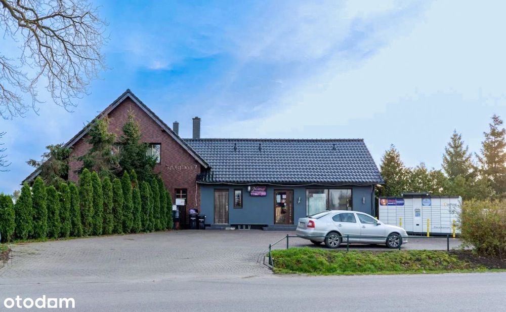 Sklep 70m, dom 210 m, parking 220 m, dochód pasywny paczkomat, wynajem