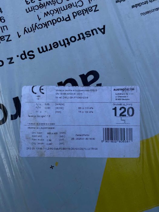 3 paczki Styropianu grafitowego Austrotherm EPS Fasada Premium - 12 cm