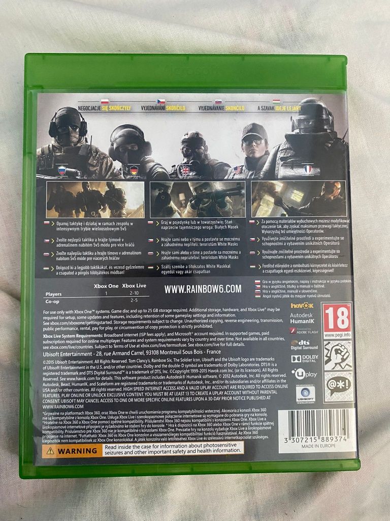 Rainbow six siege Xbox one