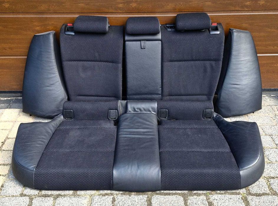 Fotele półskóry BMW 3 E91 pompowanie lędźwi