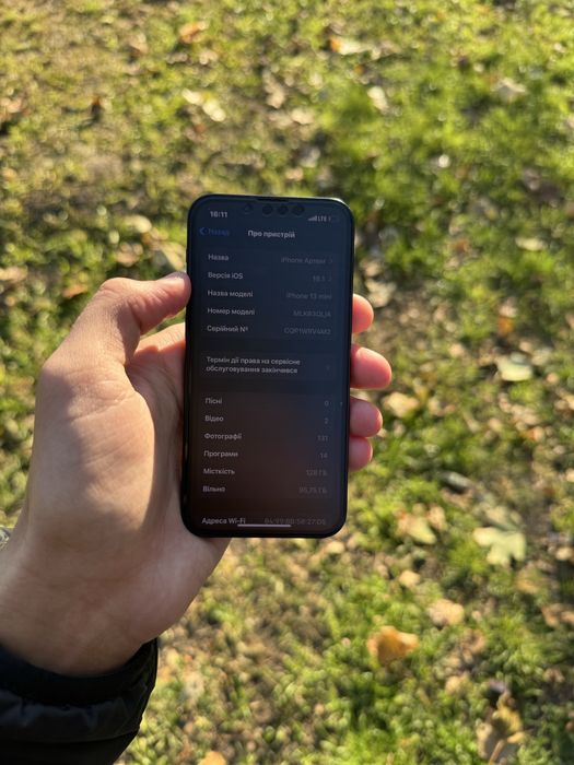 Iphone 13 mini midnight 128gb neverlock