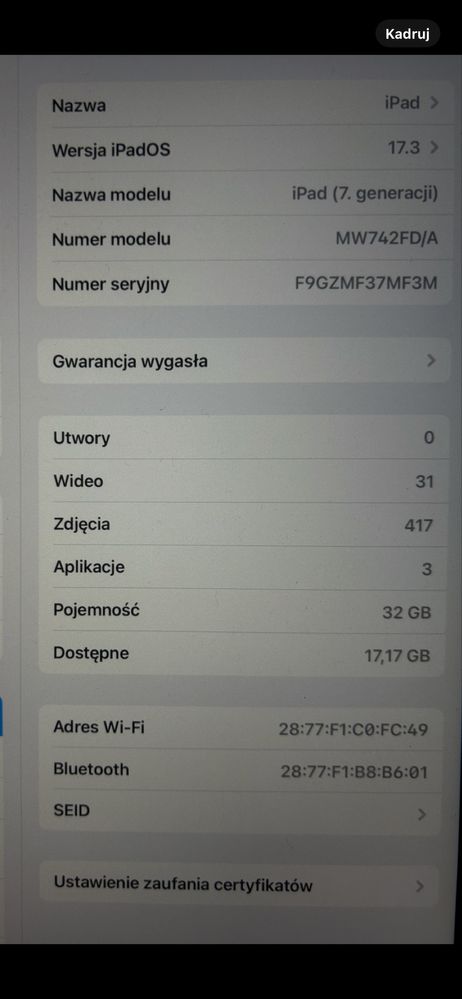 Ipad 7 generacji plus rysik wloclawek inowroclaw wrzesnia bydgoszcz