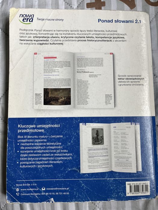 Podręcznik do języka polskiego Ponad słowami 2 część 1