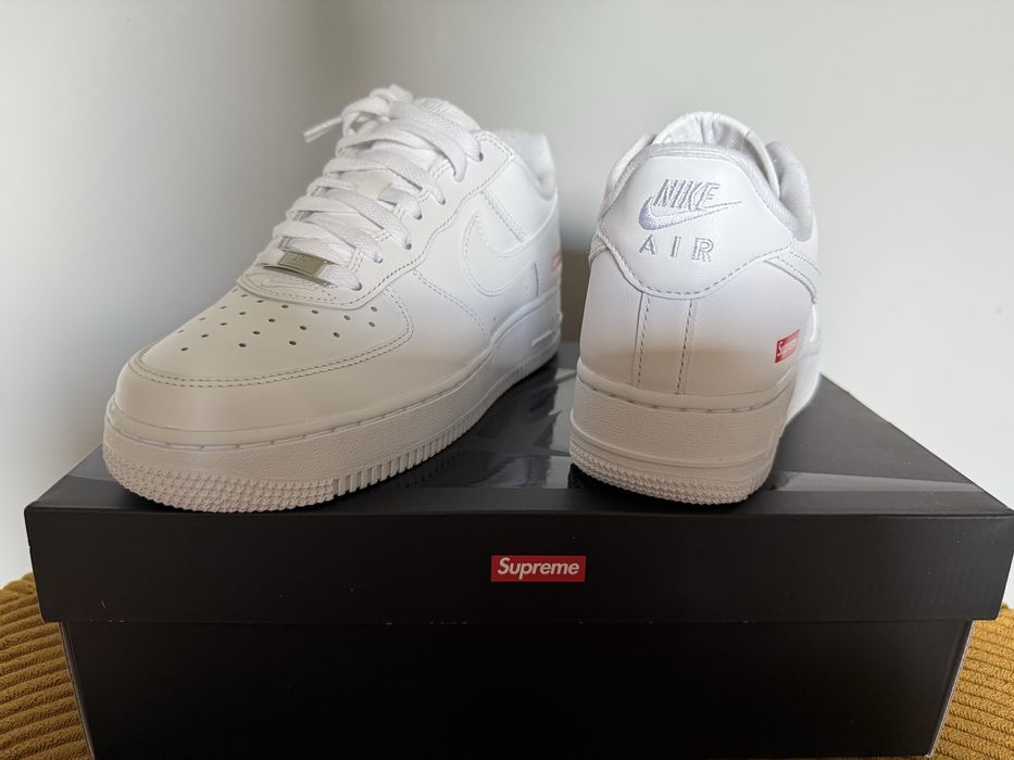 Buty Nike Air Force 1 x Supreme "White" limitowana edycja, 38,5