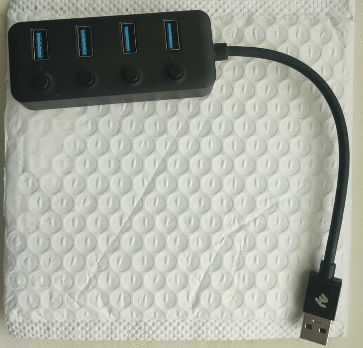 USB хаб 4 порта 3.0 с выключателями