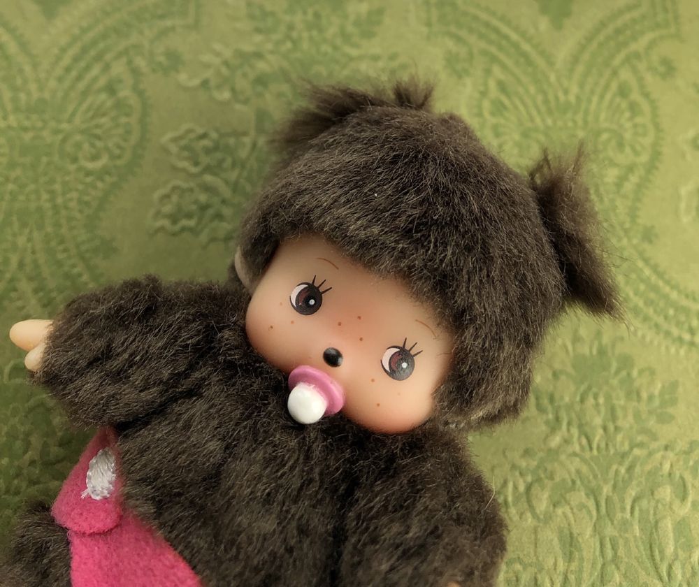 Nowa małpka Monchhichi Sekiguchi miniatura mini dziewczynka Japonia