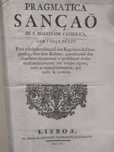 Pragmatica Sanção de S. Magestade Catholica com força de Ley 1767