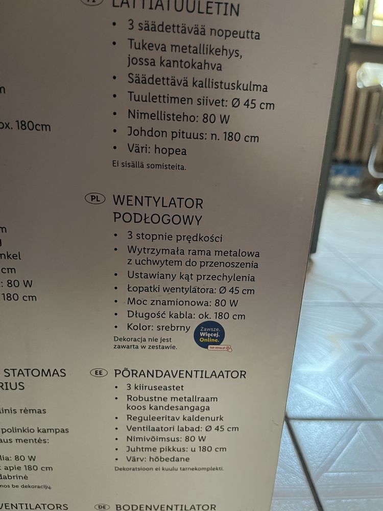 Wentylator Silvercrest