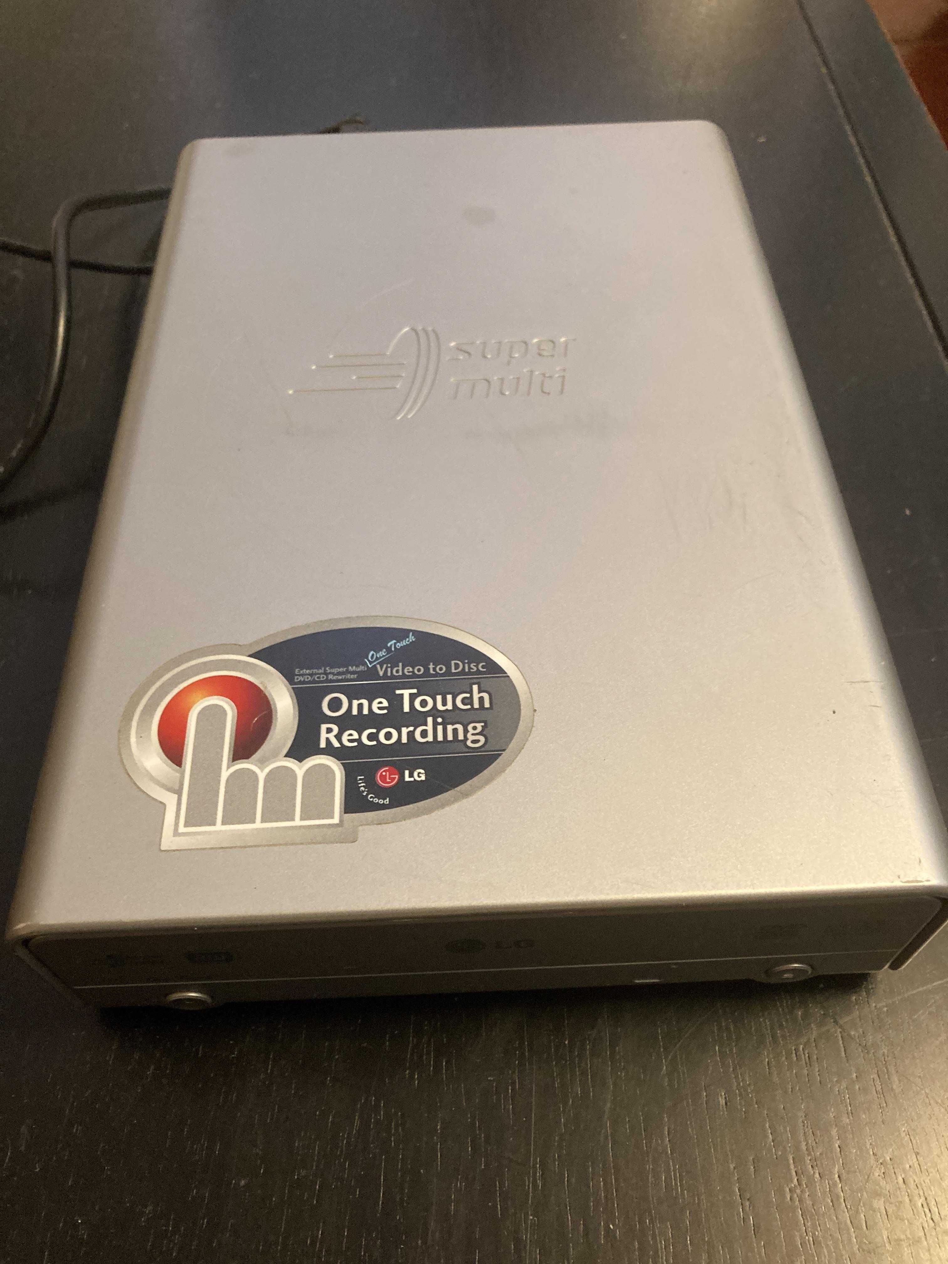 Drive externa LG 5169d para caputura de vídeo analógico, VHS e S-VHS