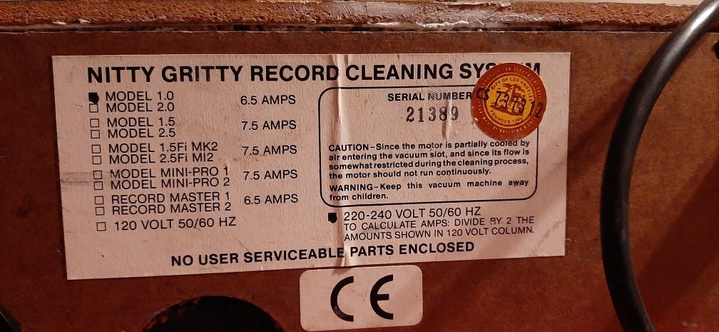 Máquina para limpeza de discos de vinil Nitty Gritty