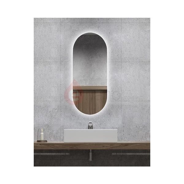 Podświetlane lustro łazienkowe Etap GLOW owal 60x120cm