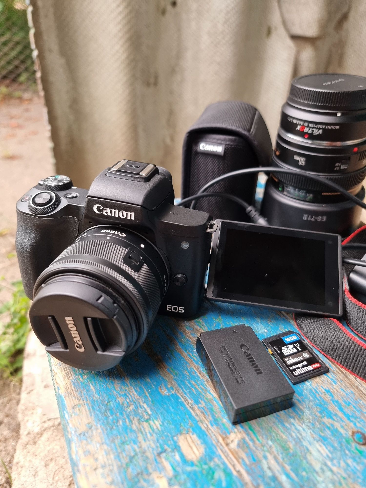 спидбустер Viltrox EF-EOS M2 Canon M50 боді об'єктив 15-45