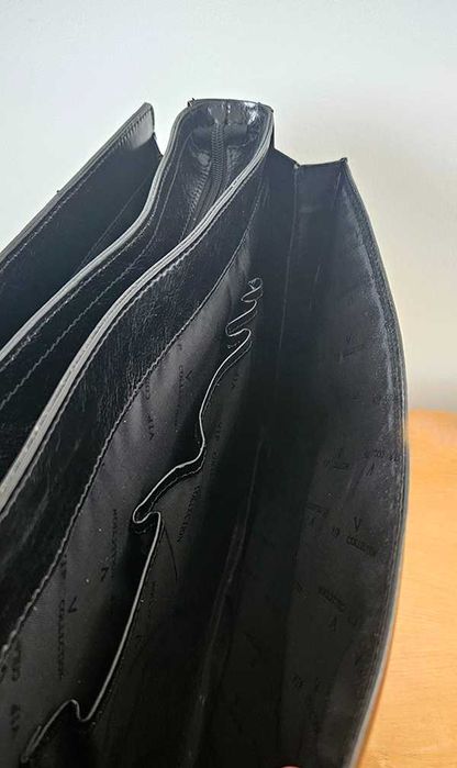 NOWA Elegancka aktówka VIP COLLECTION – skórzana + etui ochronne