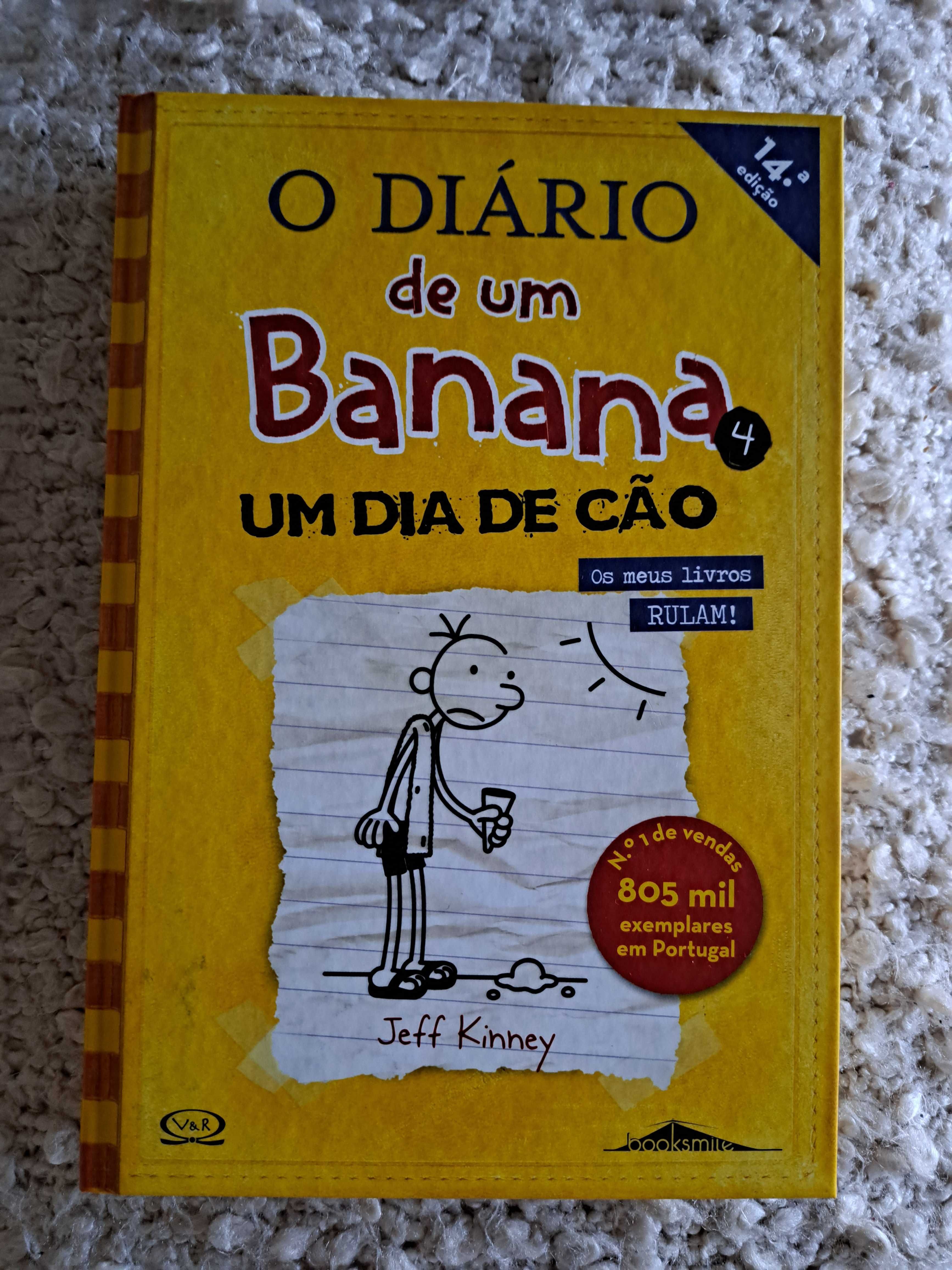 Livros coleção "Diário de um Banana" do 1 ao 8
