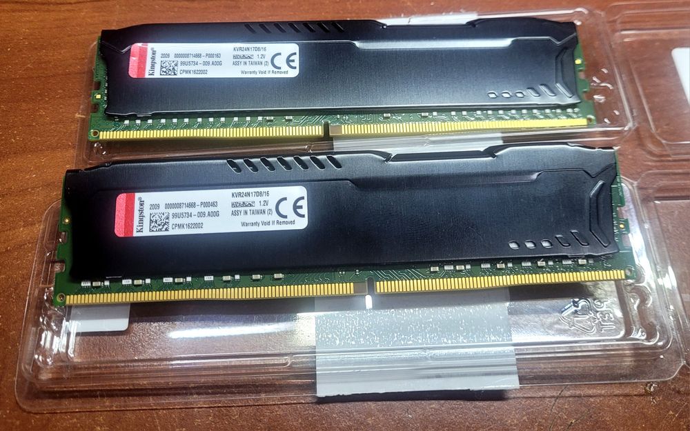 ddr4  Kingston  32 gb  2x16gb ram.  Память 32гб