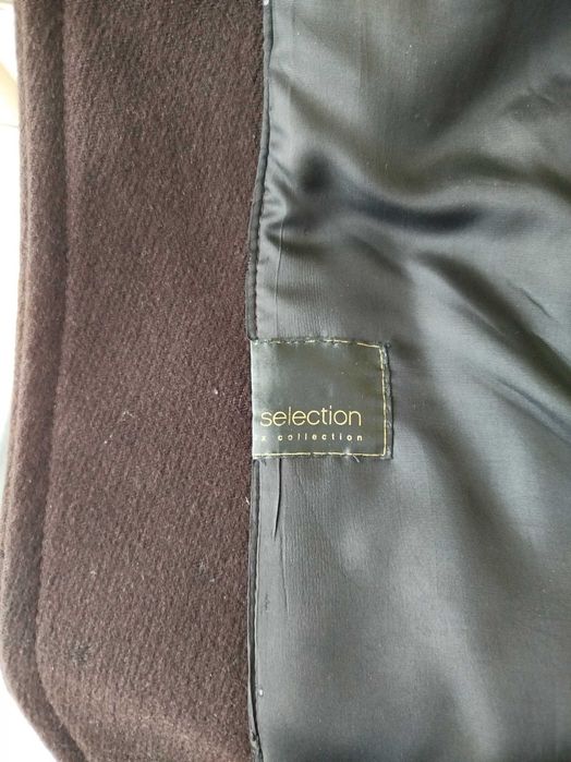 Płaszcz ciemnobrązowy damski R 52/54